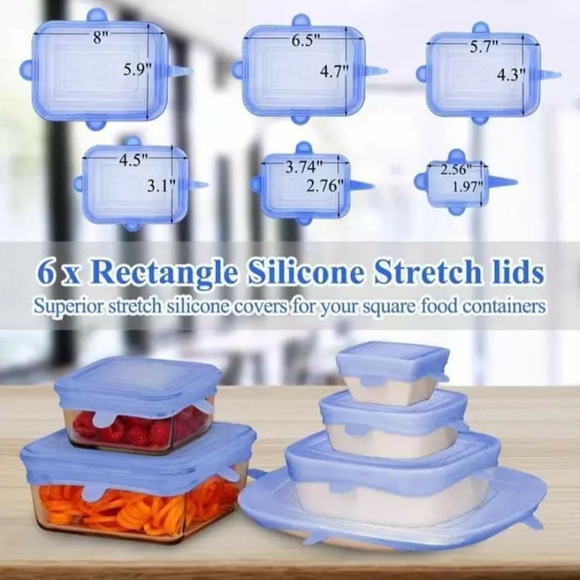 NEW 12-Pack Reusable Silicone Lids - Picture 5 of 5